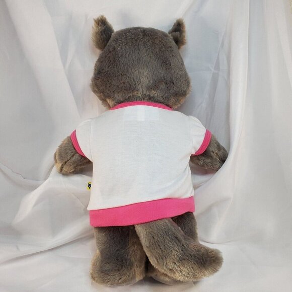 Great Wolf Lodge Build A Bear Violet the Gray Wolf Plush Doll Stuffed BABW 15" - Picture 6 of 8
